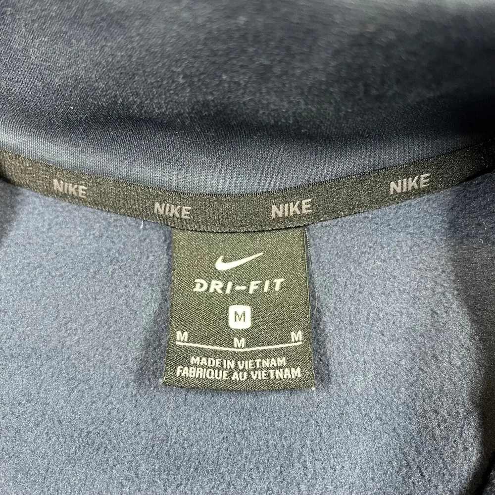 Nike Dri-FIT Mens Quarter Zip‎ Pullover Fleece Blue 932041-471 Medium
